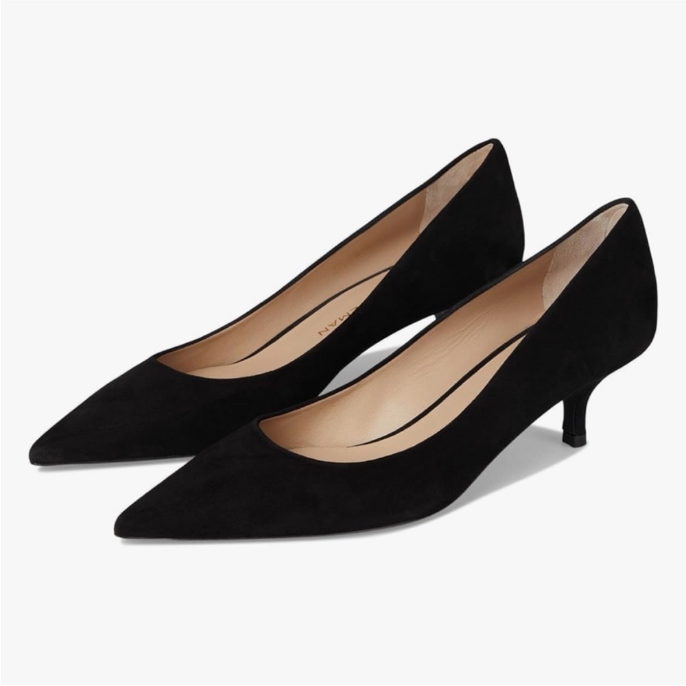 Stuart Weitzman Power 50mm Kitten Heel Pumps - Size 11